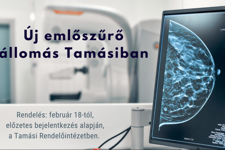 Új emlőszűrő állomás Tolna vármegyében, Tamásiban