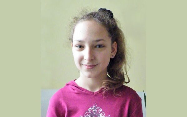 Gréta a Kazinczy Szép magyar beszéd verseny megyei fordulójának győztese